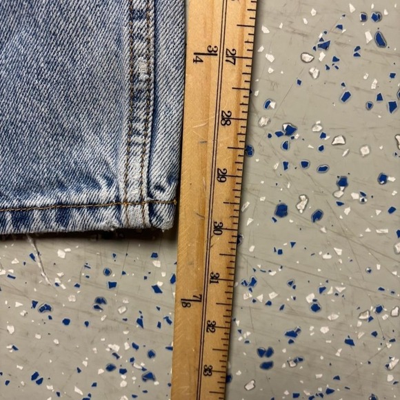 VTG Levis 550 Jeans 44x30 Relaxed Fit Blue Denim Cotton Loose Workwear - Picture 8 of 8